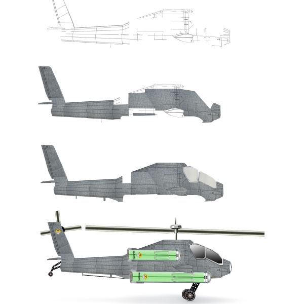 Creation of helicopter: Step 4